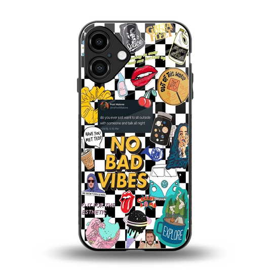 Mood Board back phone cover | glass case for iphone 16 plus