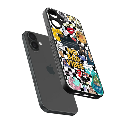 Mood Board sleek iphone 16 plus cover with tempered glass back and TPU edges