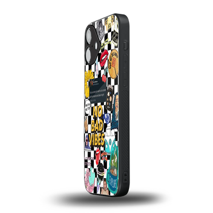 Mood Board iphone 16 plus mobile cover | shockproof glass phone case