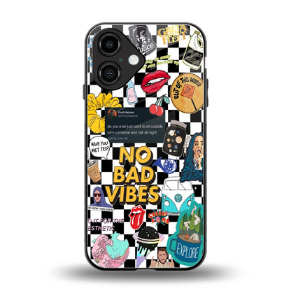 Mood Board back phone cover | glass case for iphone 16