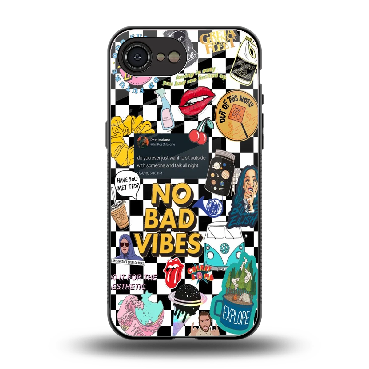 Mood Board back phone cover | glass case for iphone 16e