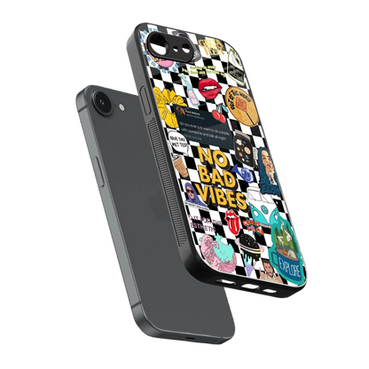 Mood Board sleek iphone 16e cover with tempered glass back and TPU edges