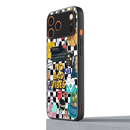 Mood Board iphone 17 pro max mobile cover | shockproof glass phone case