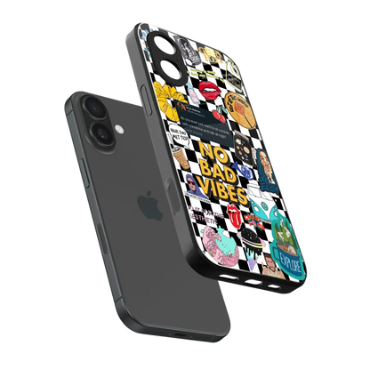 Mood Board sleek iphone 17 cover with tempered glass back and TPU edges
