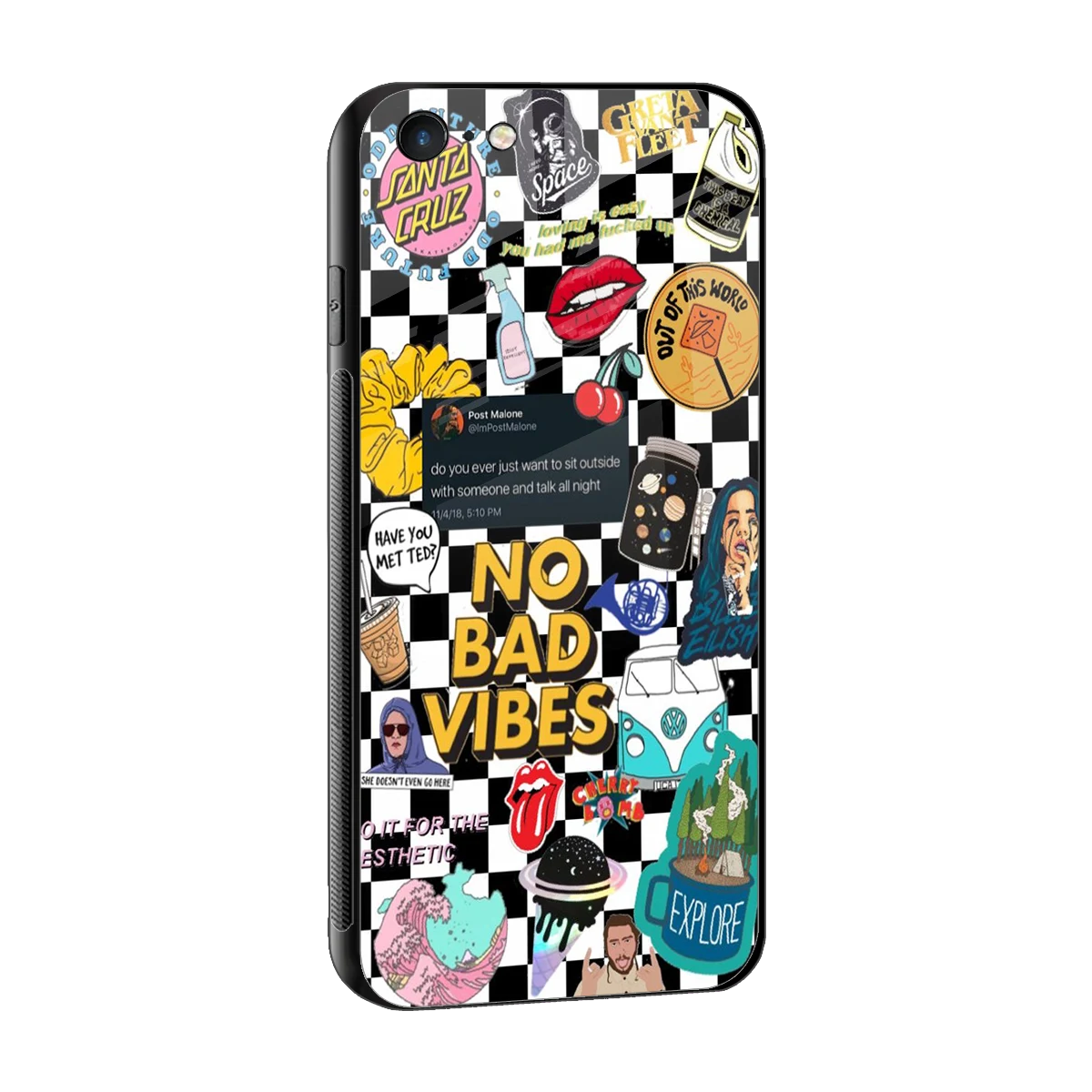 Mood Board sleek iphone 6 cover with tempered glass back and TPU edges