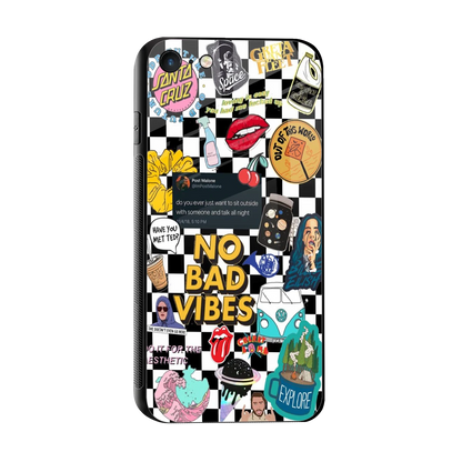 Mood Board sleek iphone 7 cover with tempered glass back and TPU edges
