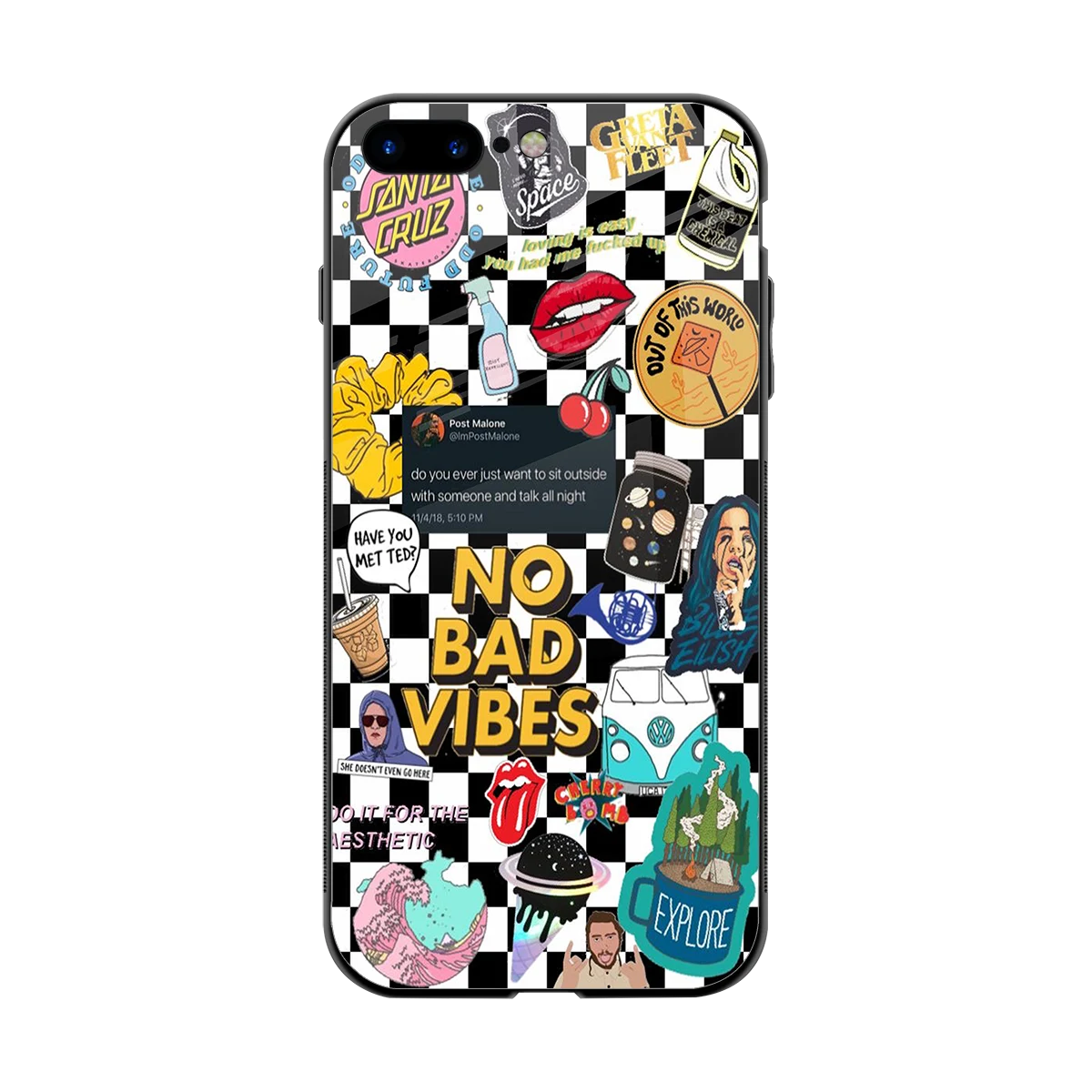 Mood Board back phone cover | glass case for iphone 8 plus