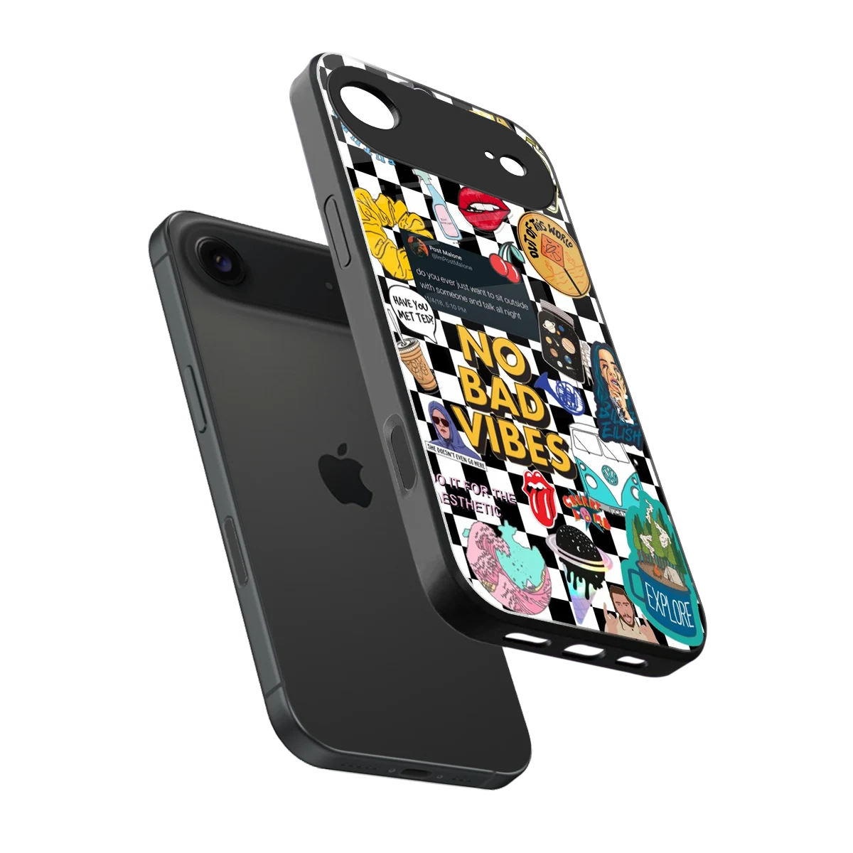 Mood Board sleek iphone air cover with tempered glass back and TPU edges