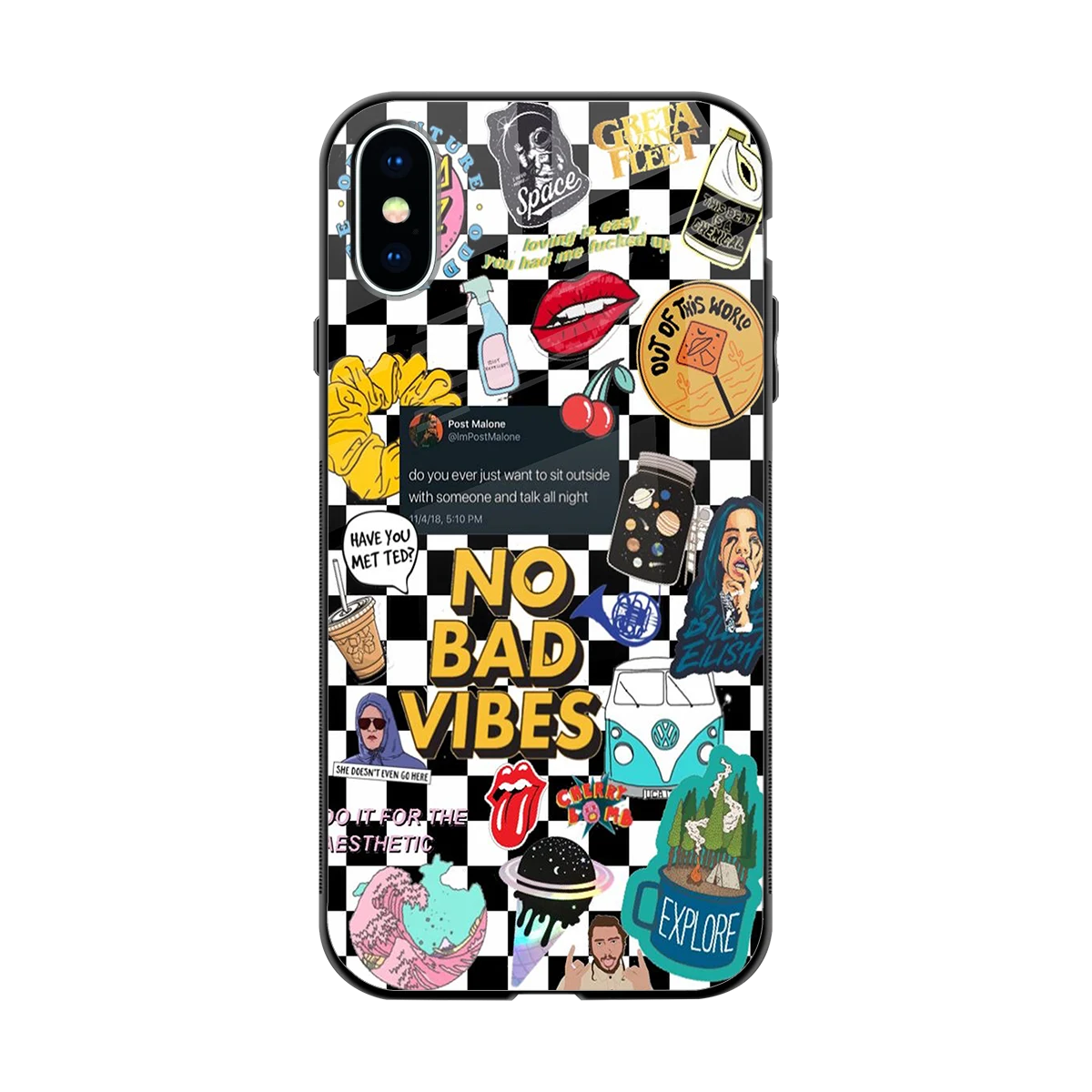 Mood Board back phone cover | glass case for iphone x