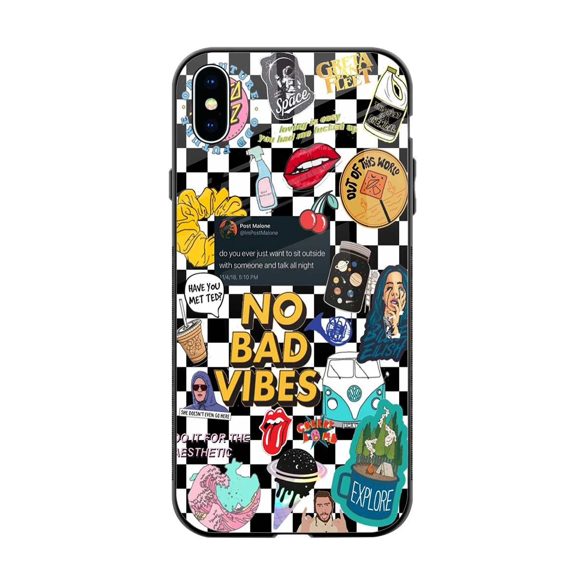 Mood Board back phone cover | glass case for iphone xs max