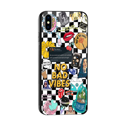 Mood Board sleek iphone xs max cover with tempered glass back and TPU edges