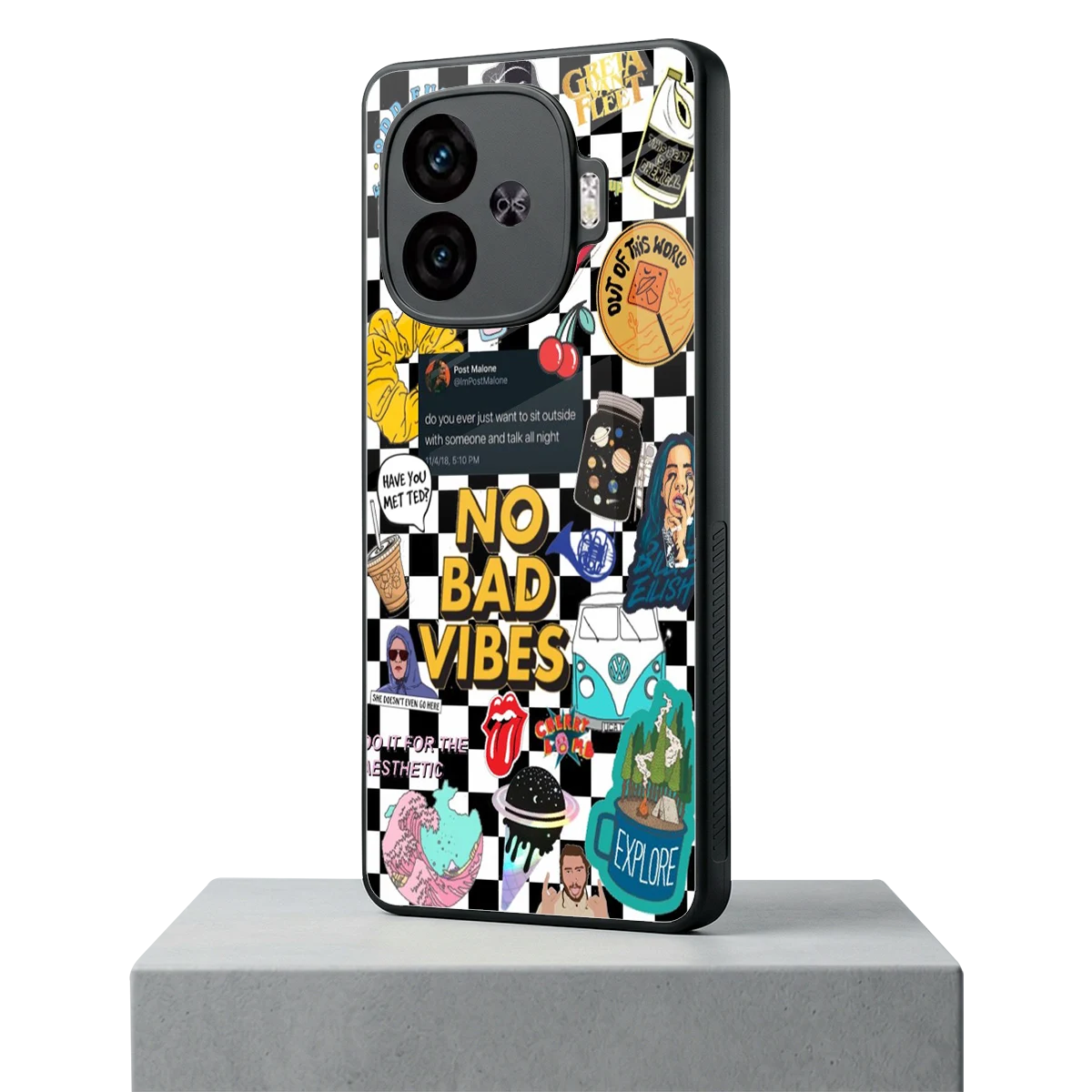 Mood Board iqoo neo 10r 5g mobile cover | shockproof glass phone case
