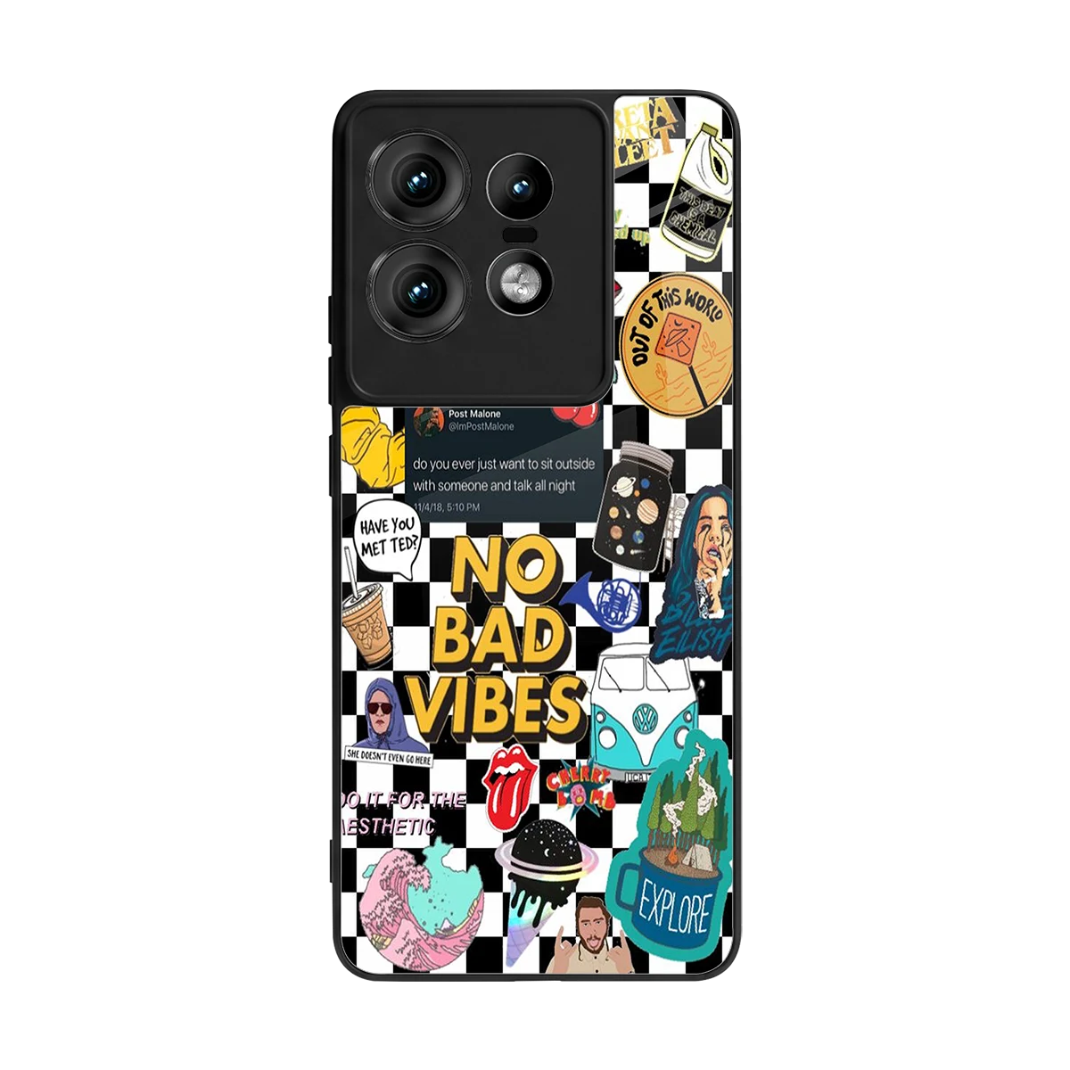 Mood Board back phone cover | glass case for motorola edge 50 pro
