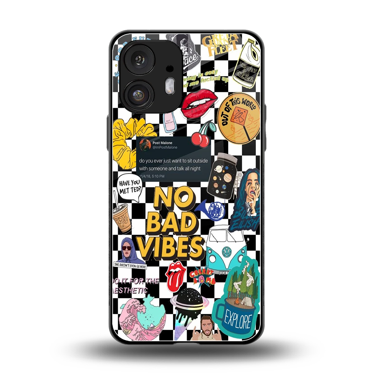 Mood Board back phone cover | glass case for nothing phone 2