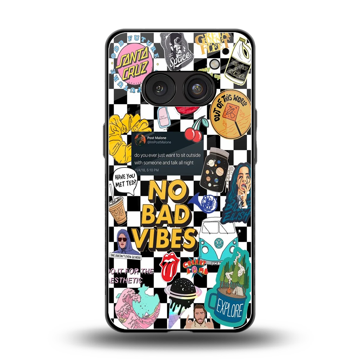 Mood Board back phone cover | glass case for nothing phone 2a plus