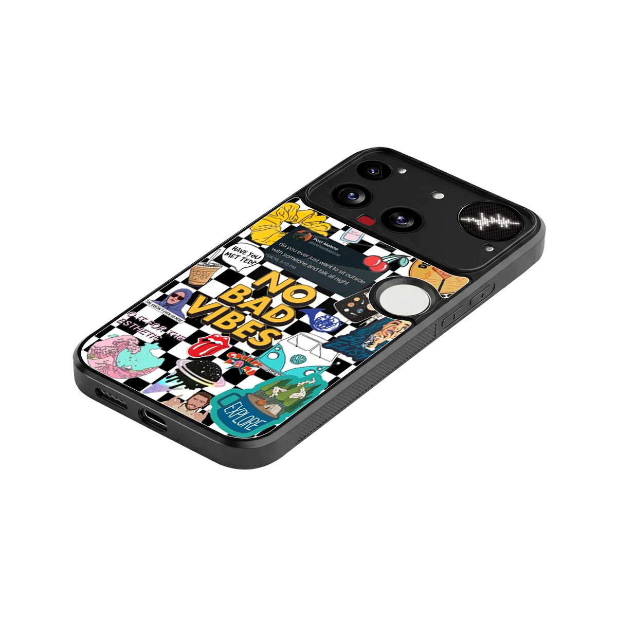 Mood Board stylish phone case for nothing phone 3 | glossy glass and slim fit