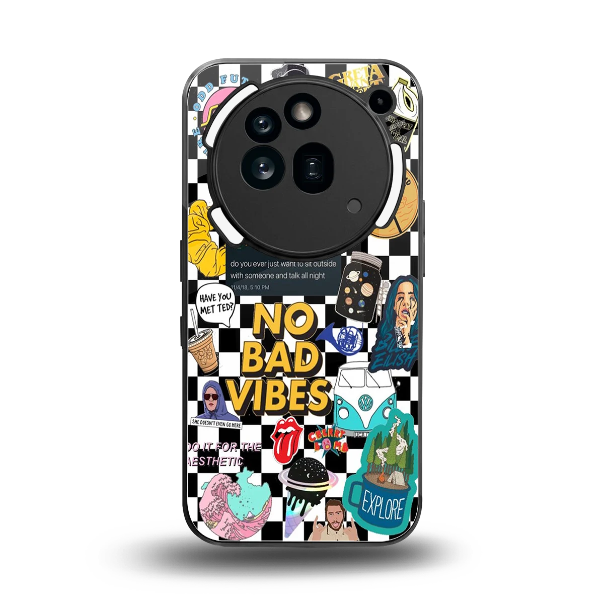 Mood Board back phone cover | glass case for nothing phone 3a pro