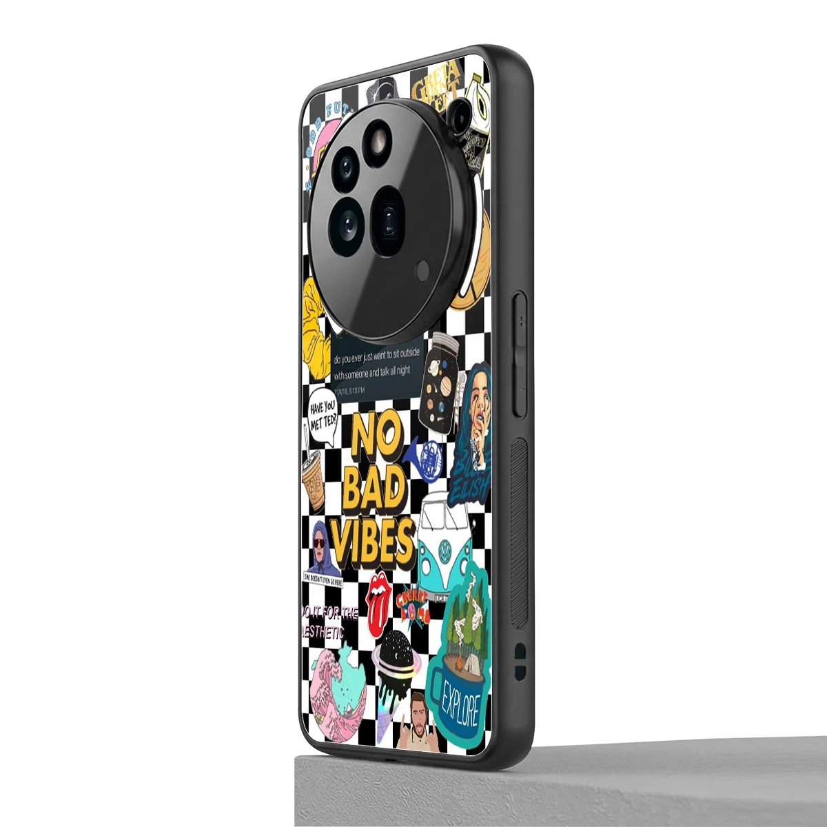 Mood Board nothing phone 3a pro mobile cover | shockproof glass phone case
