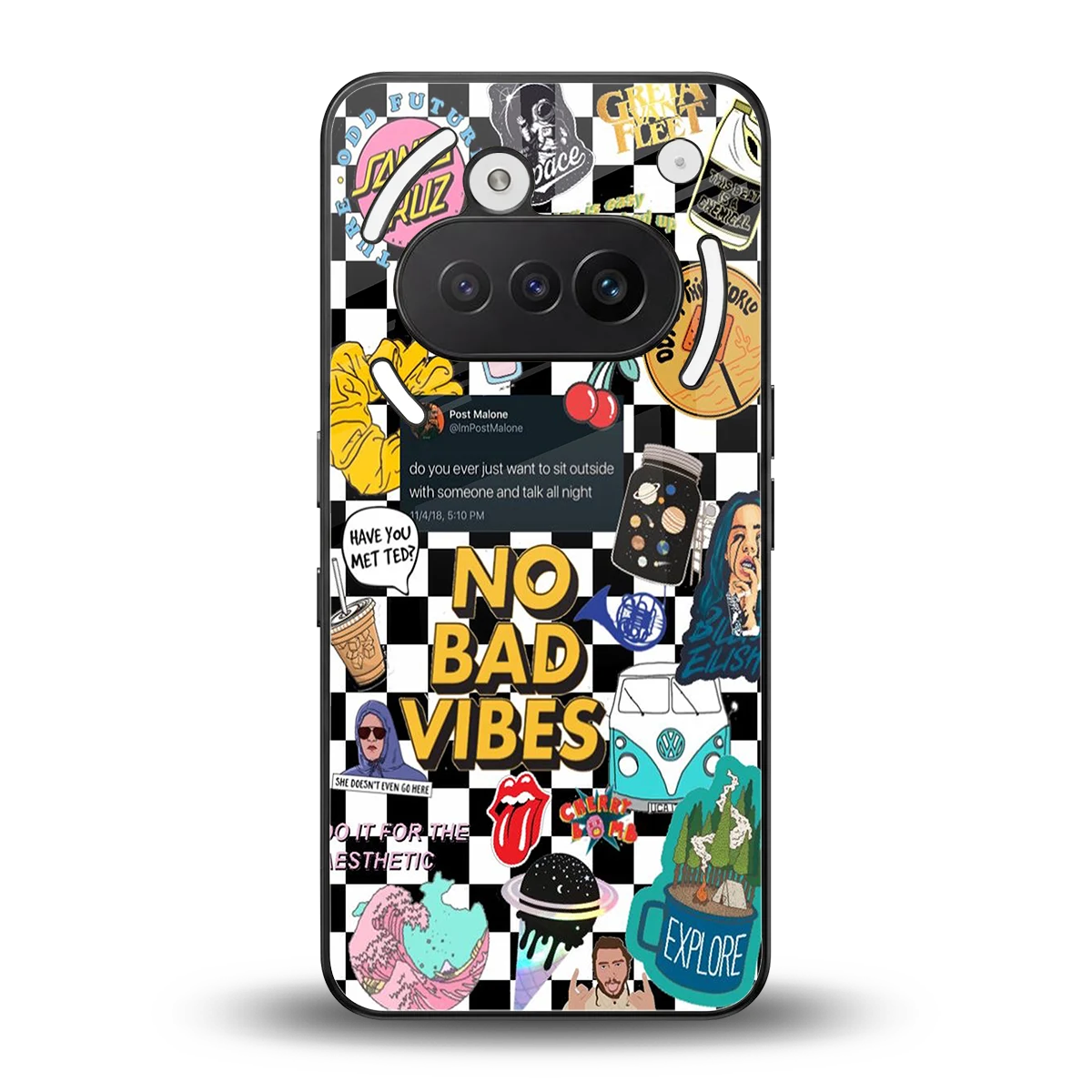 Mood Board back phone cover | glass case for nothing phone 3a