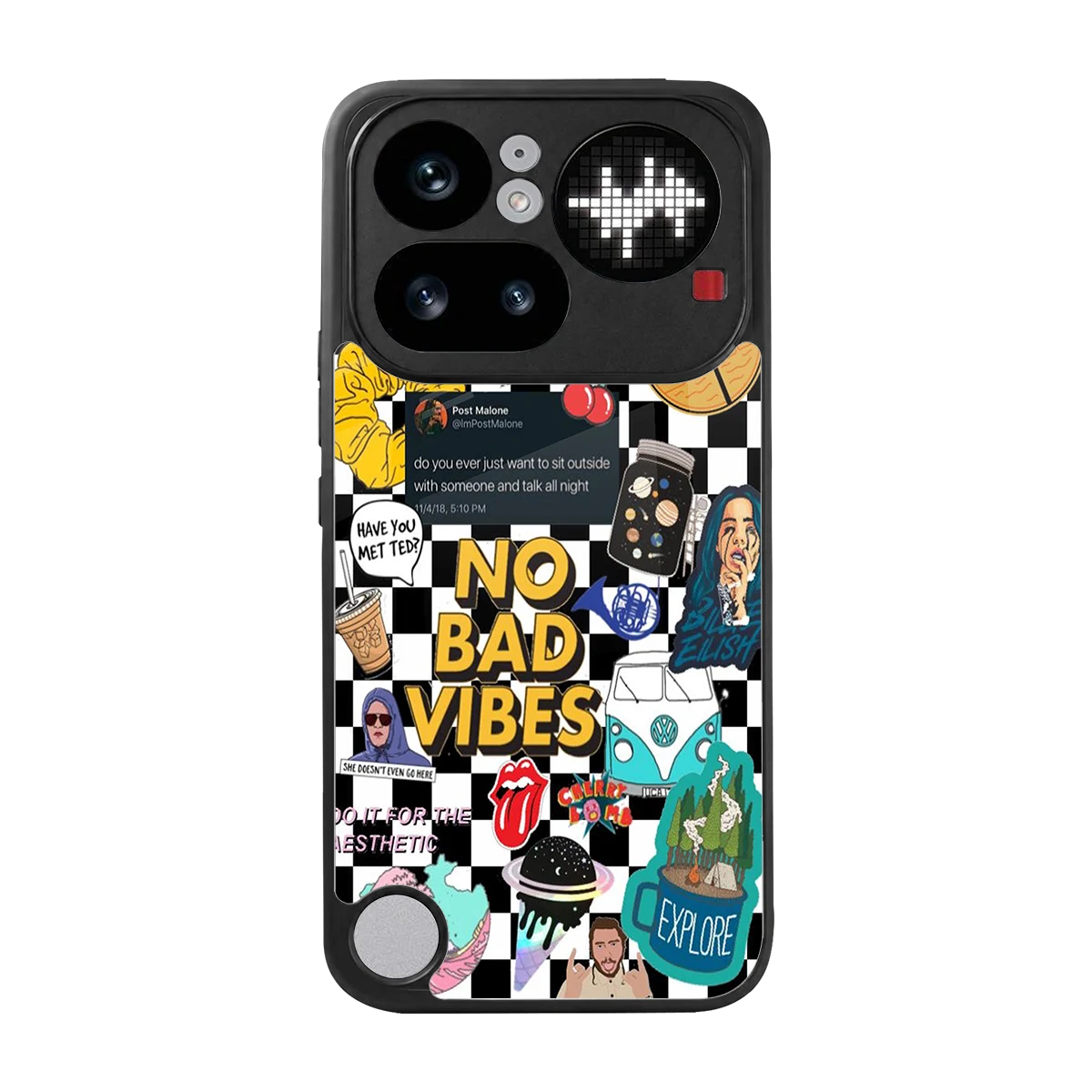 Mood Board back phone cover | glass case for nothing phone 4a pro