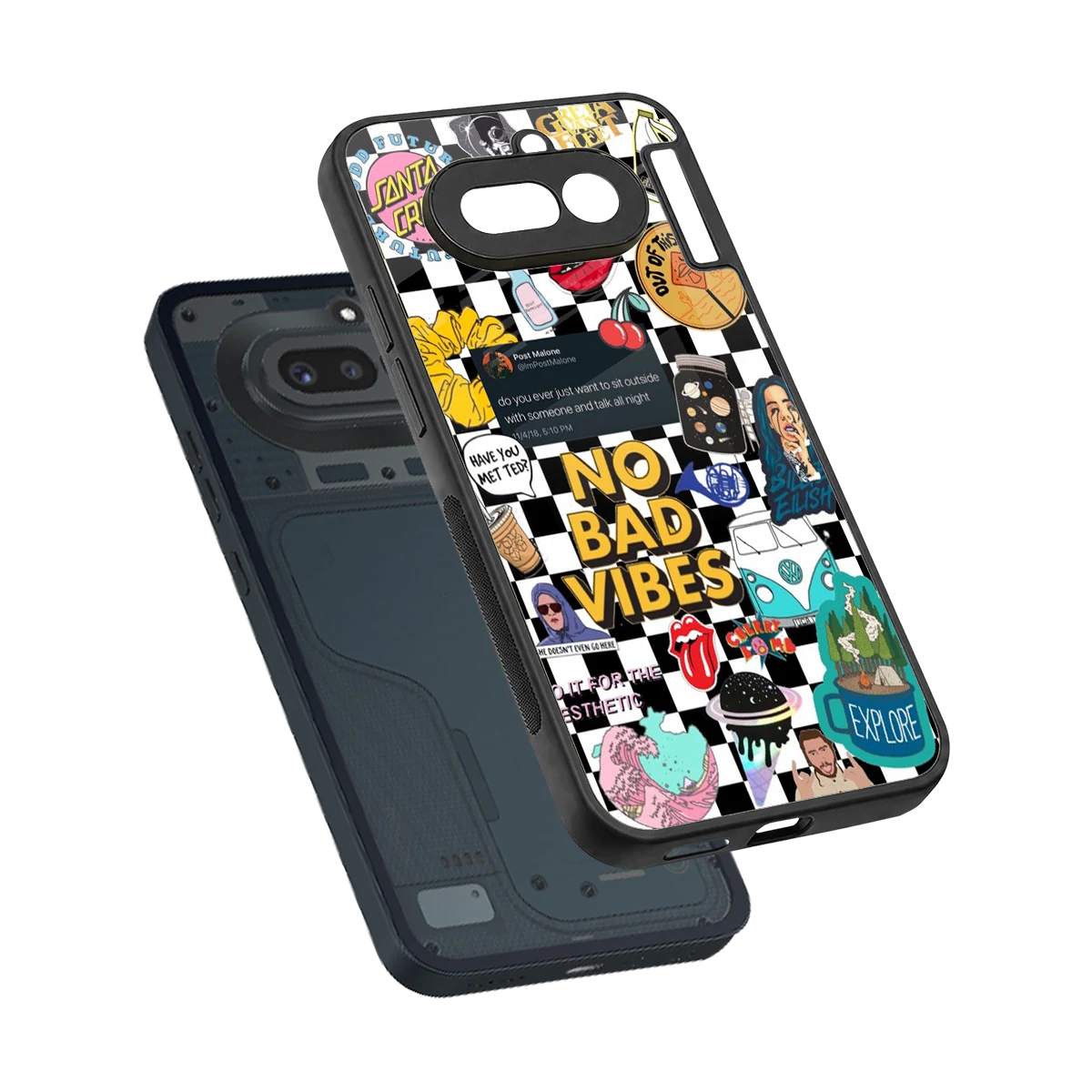 Mood Board sleek nothing phone 4a cover with tempered glass back and TPU edges