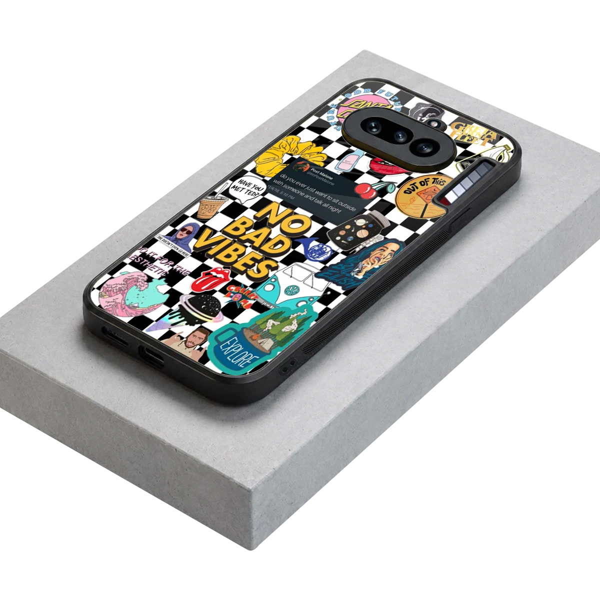Mood Board stylish phone case for nothing phone 4a | glossy glass and slim fit