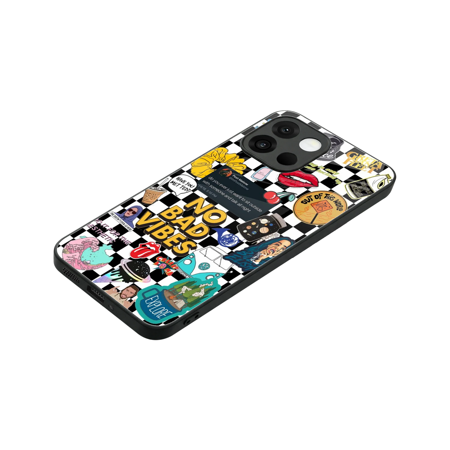 Mood Board stylish phone case for oneplus 13s | glossy glass and slim fit