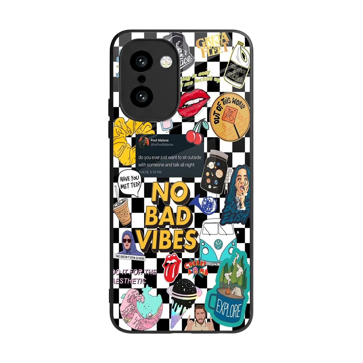 Mood Board back phone cover | glass case for oneplus 15r