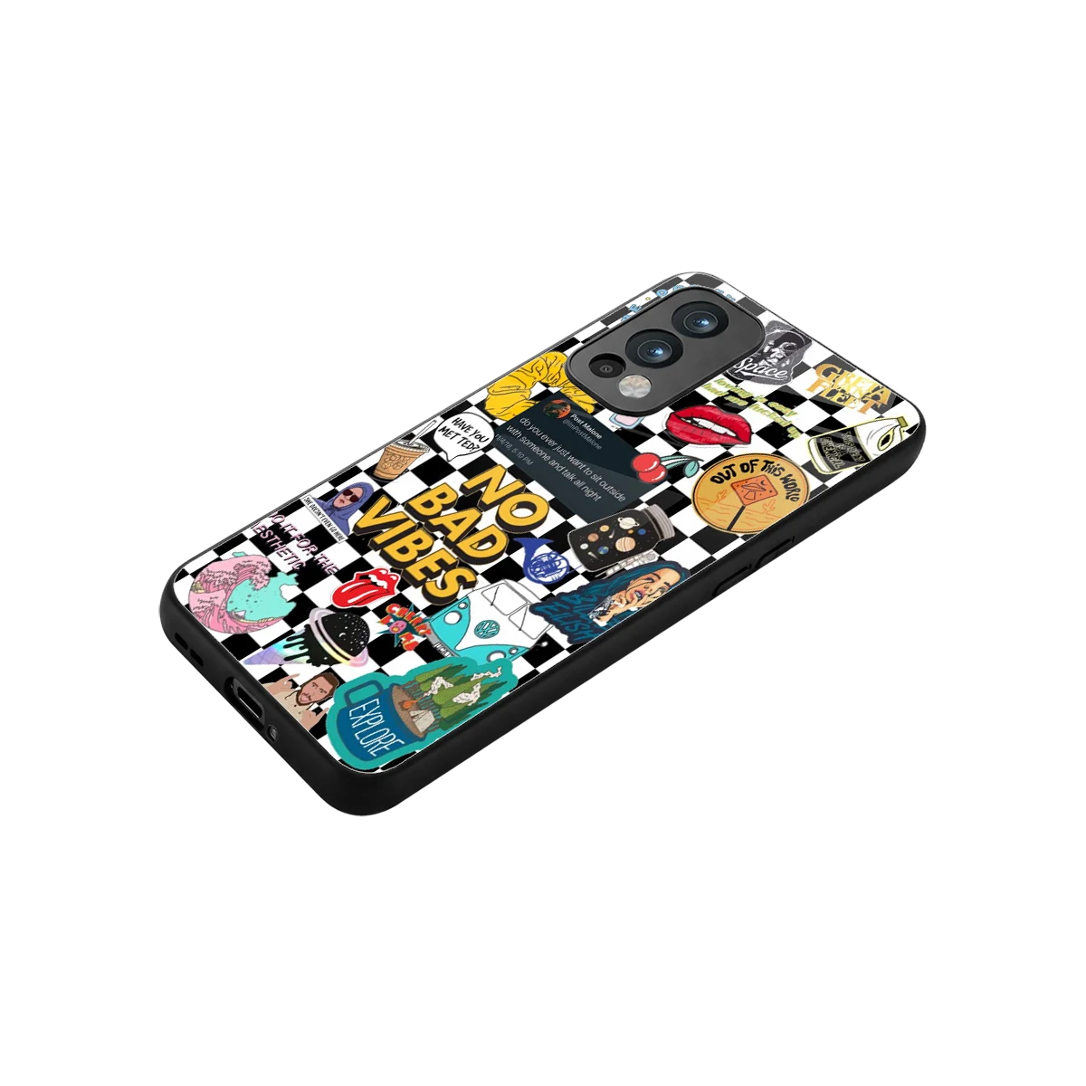 Mood Board stylish phone case for oneplus nord 2 | glossy glass and slim fit