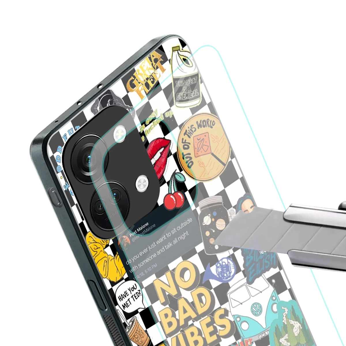 Mood Board stylish phone case for oneplus nord 3 | glossy glass and slim fit