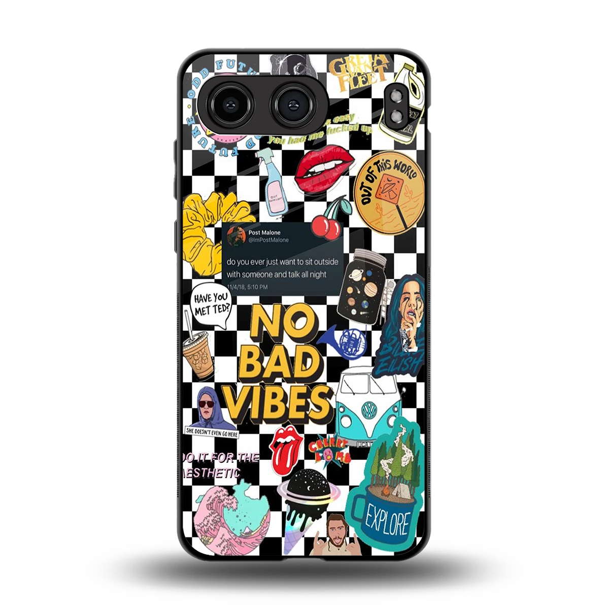 Mood Board back phone cover | glass case for oneplus nord 4