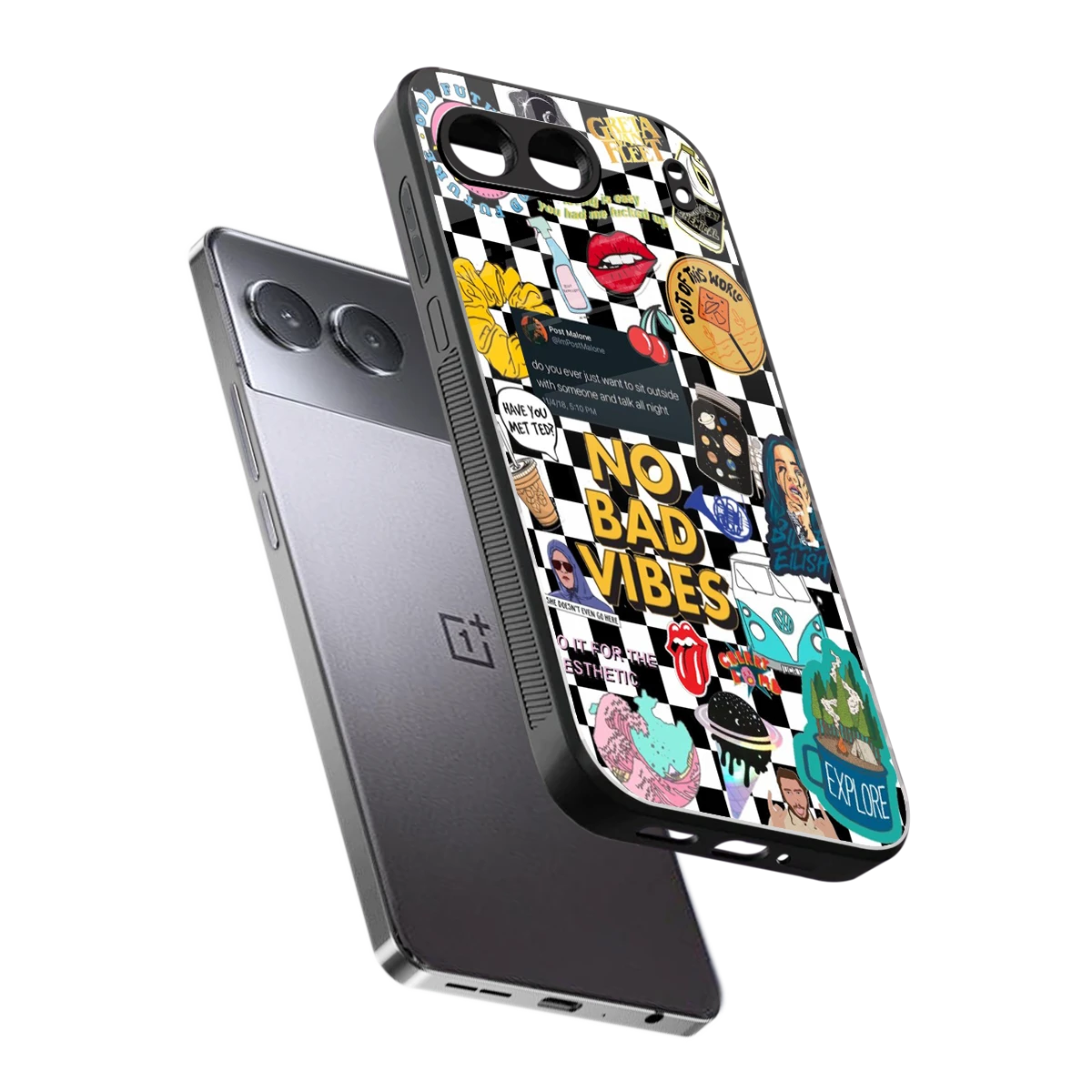 Mood Board sleek oneplus nord 4 cover with tempered glass back and TPU edges