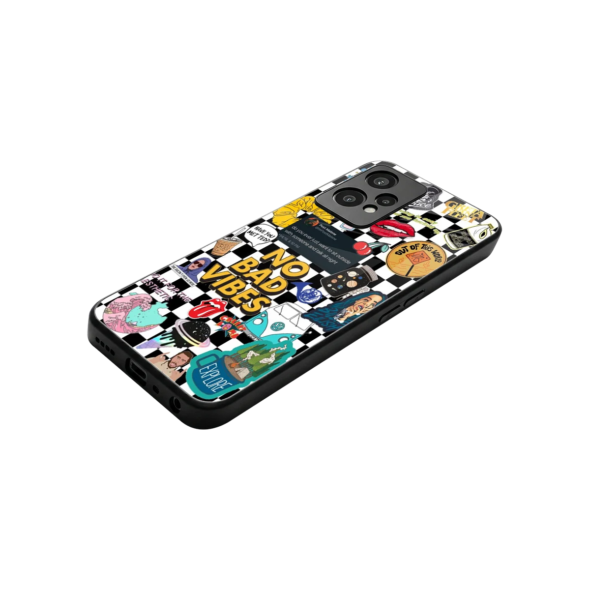 Mood Board stylish phone case for oneplus nord ce 2 lite | glossy glass and slim fit