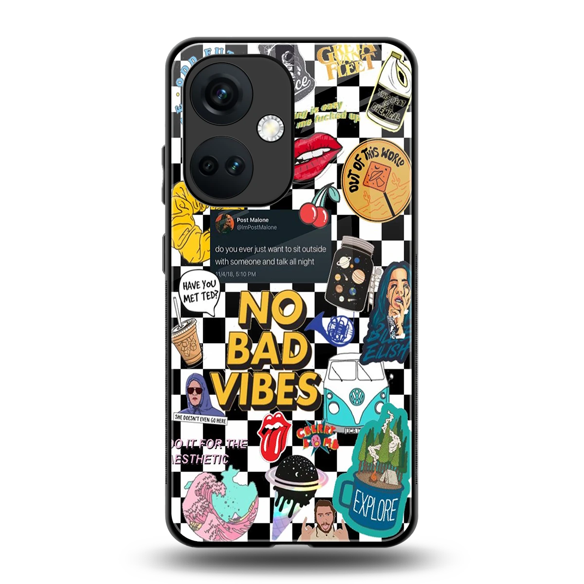 Mood Board back phone cover | glass case for oneplus nord ce 3