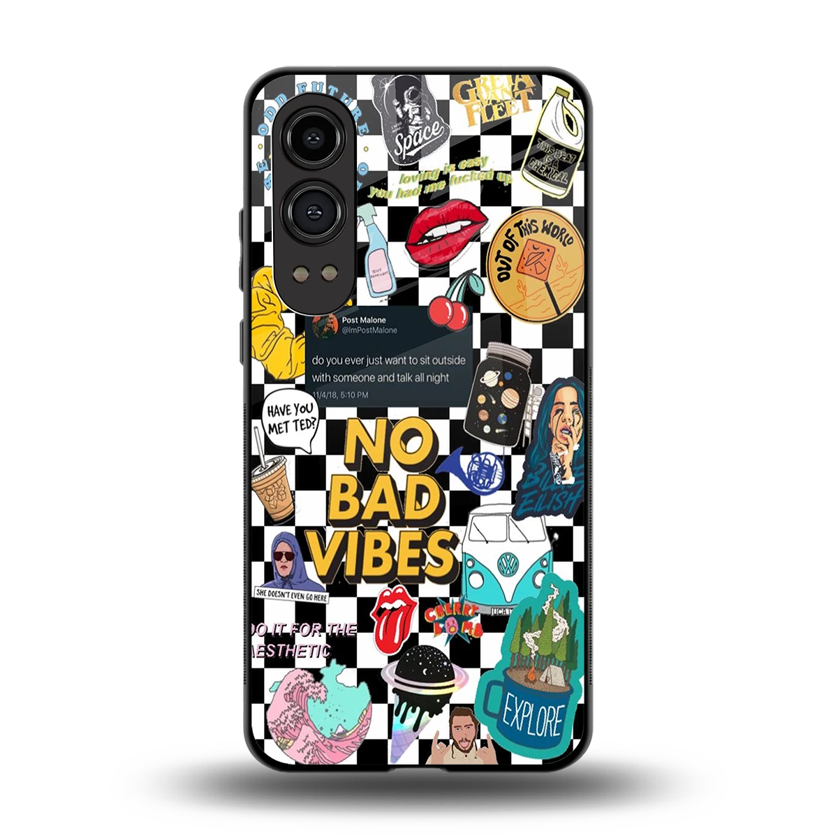 Mood Board back phone cover | glass case for oneplus nord ce 4 lite