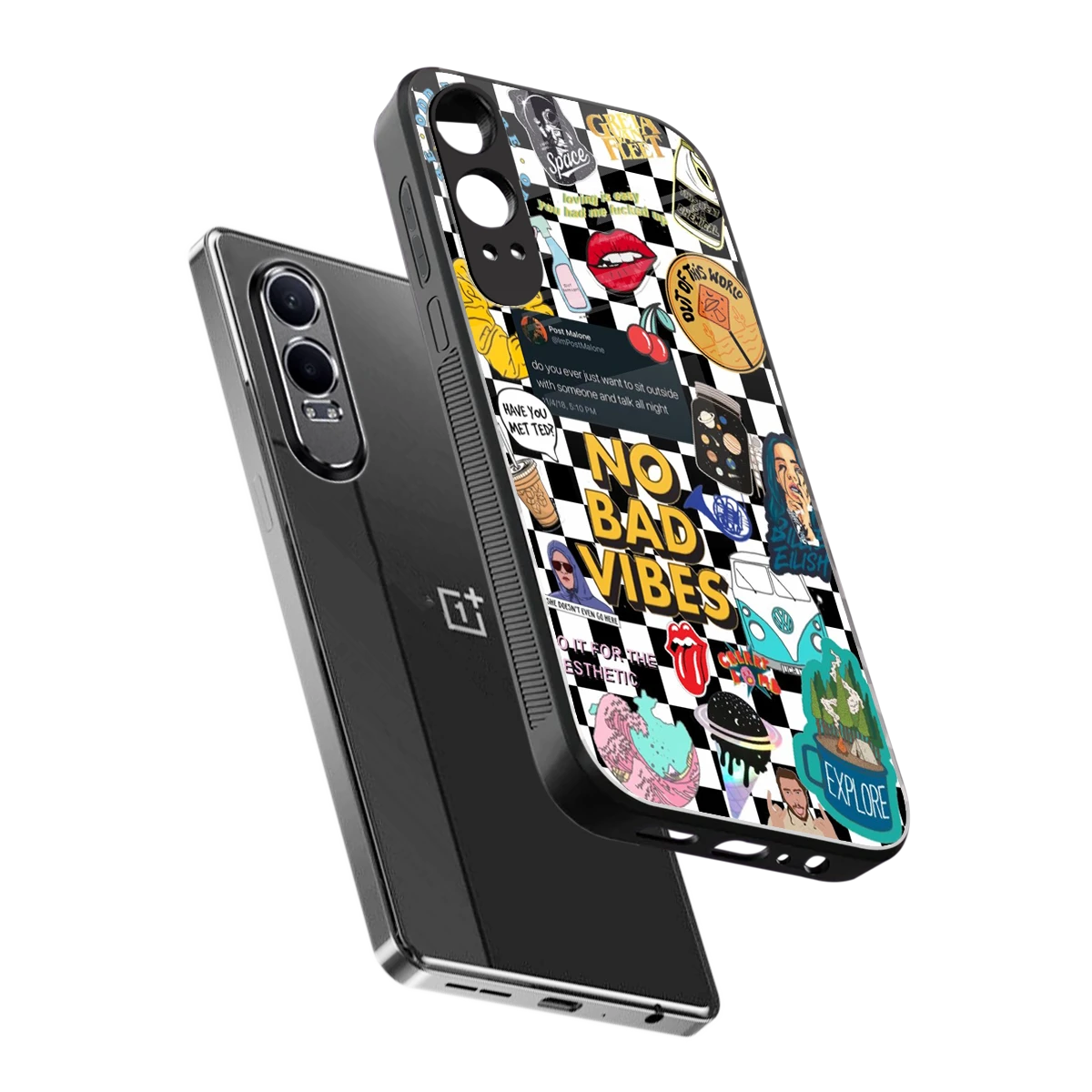 Mood Board sleek oneplus nord ce 4 lite cover with tempered glass back and TPU edges