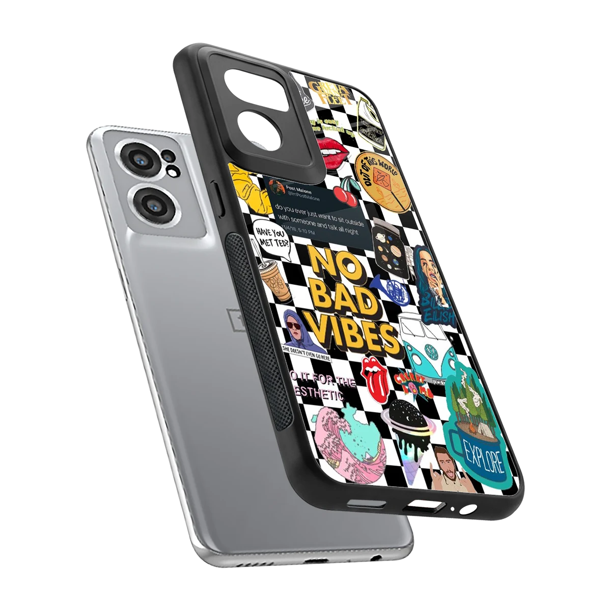 Mood Board sleek oneplus nord ce 2 cover with tempered glass back and TPU edges