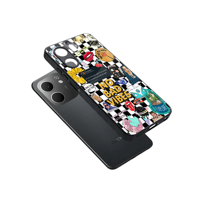 Mood Board sleek oppo a5x 5g cover with tempered glass back and TPU edges