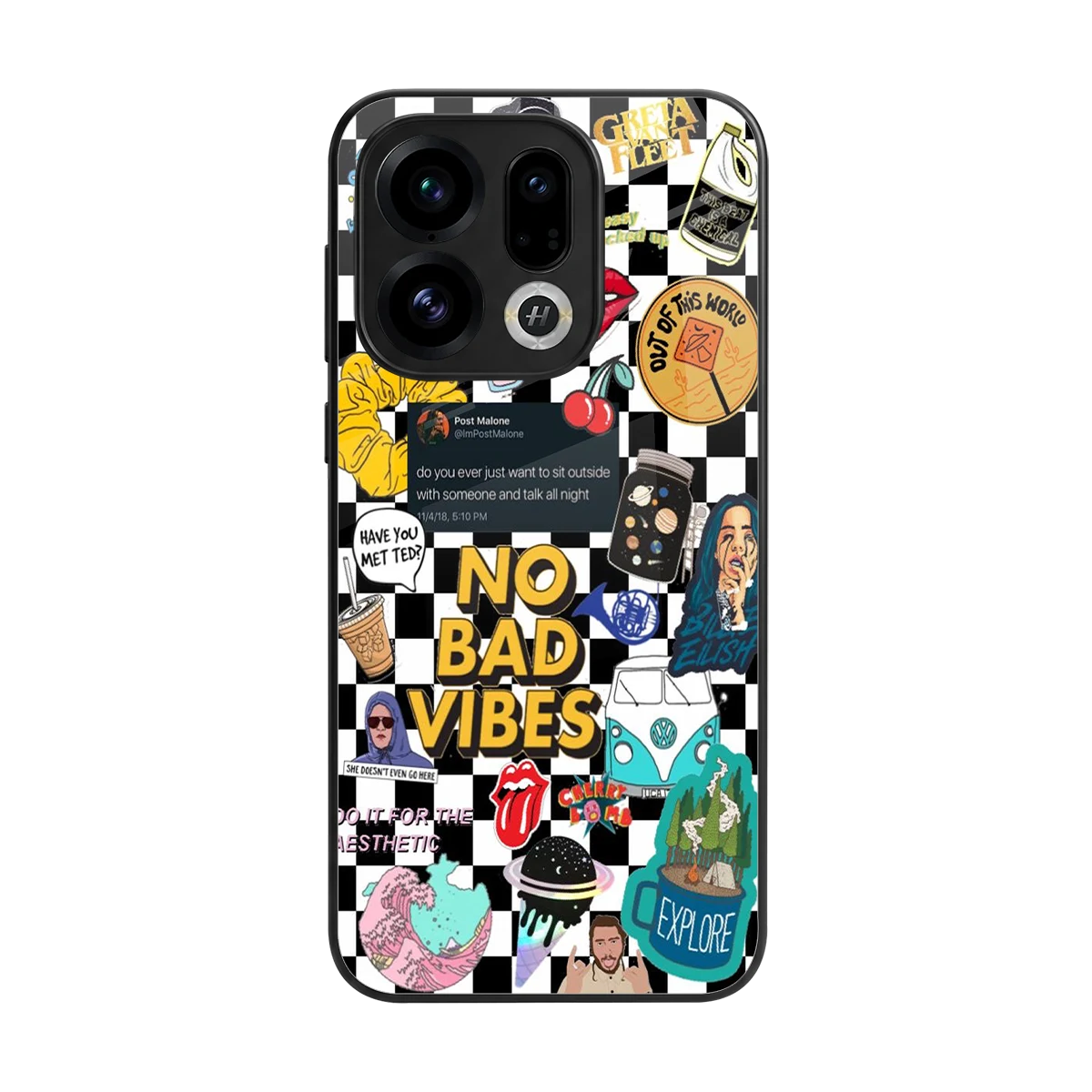 Mood Board back phone cover | glass case for oppo find x9