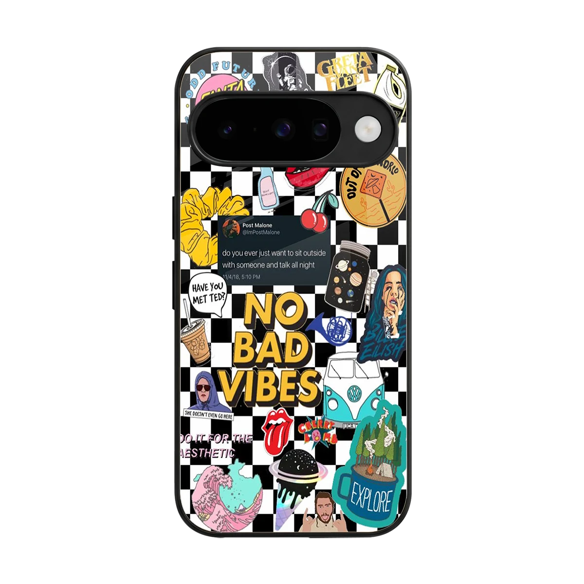 Mood Board back phone cover | glass case for google pixel 10