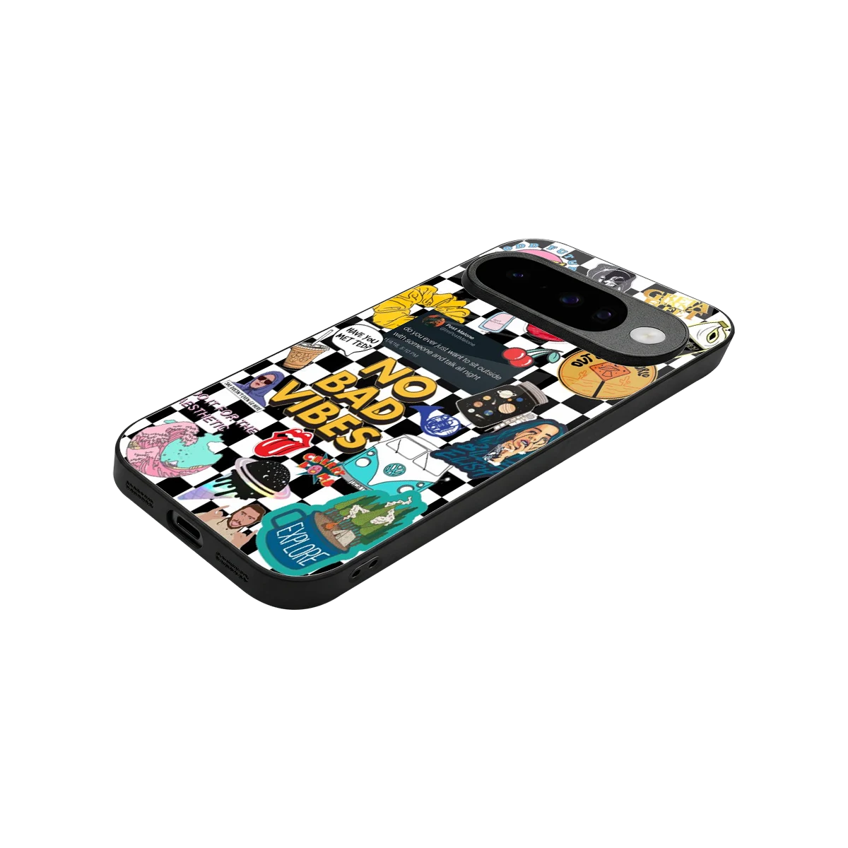 Mood Board stylish phone case for google pixel 10 | glossy glass and slim fit