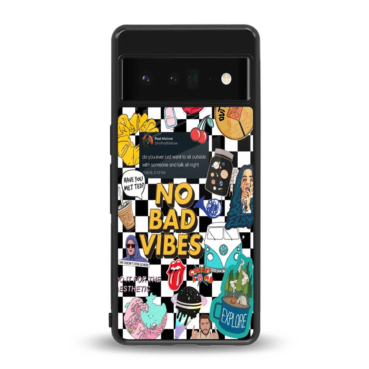 Mood Board back phone cover | glass case for google pixel 6 pro