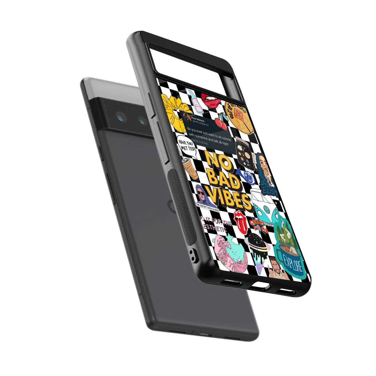 Mood Board sleek google pixel 6 pro cover with tempered glass back and TPU edges