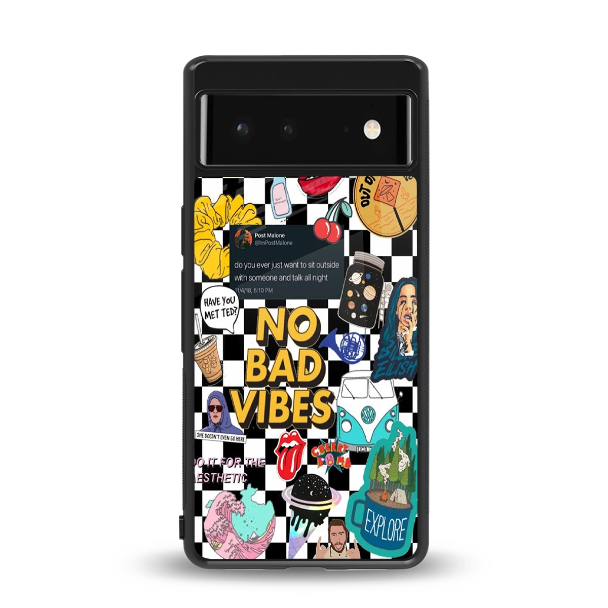 Mood Board back phone cover | glass case for google pixel 6