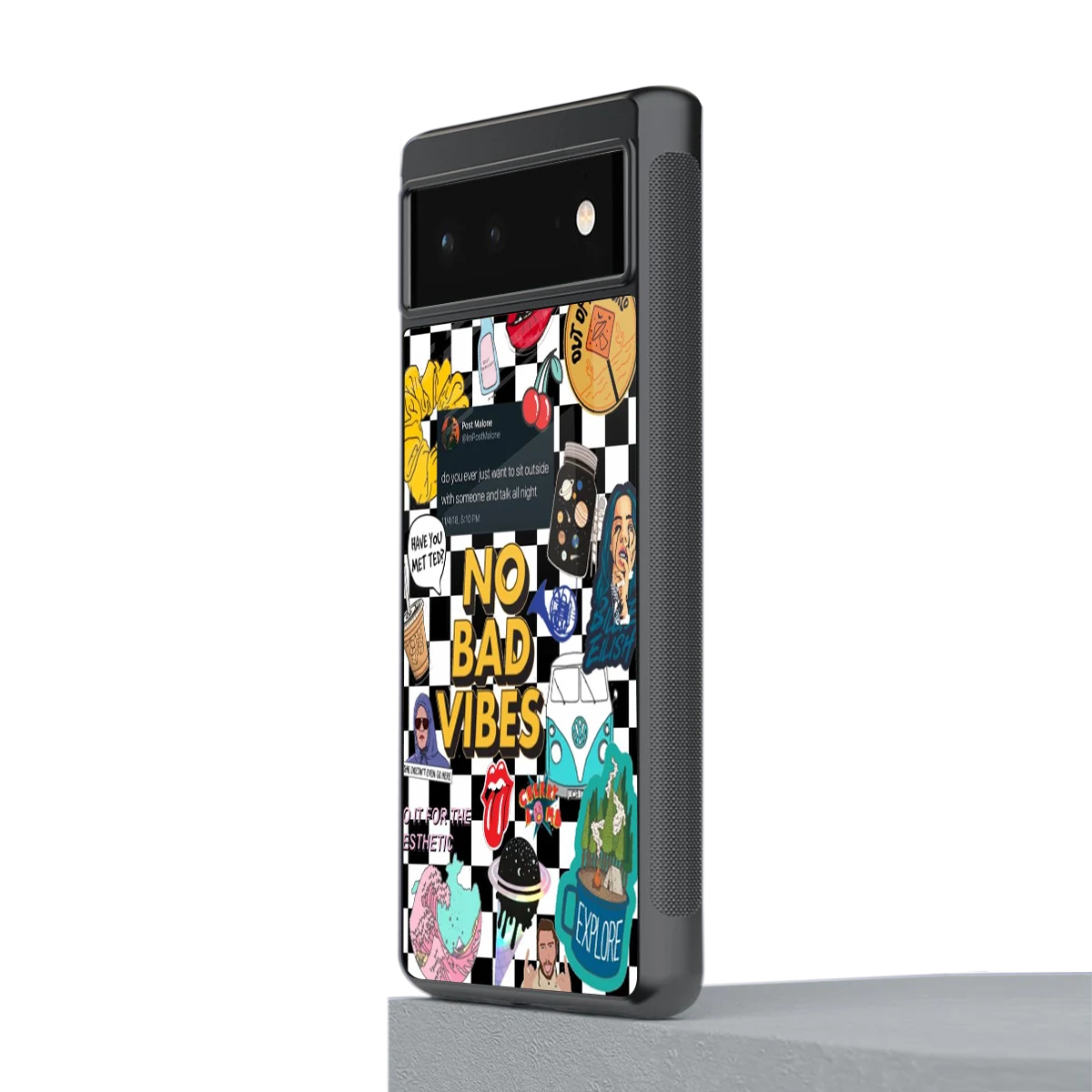 Mood Board stylish phone case for google pixel 6 | glossy glass and slim fit