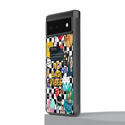 Mood Board stylish phone case for google pixel 6a | glossy glass and slim fit