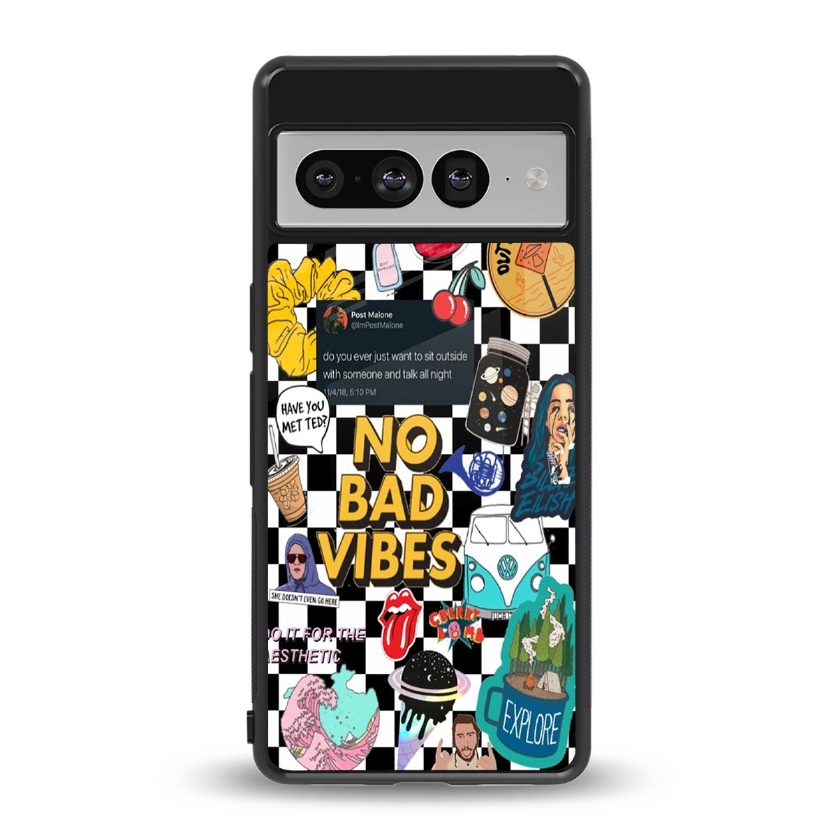 Mood Board back phone cover | glass case for google pixel 7 pro