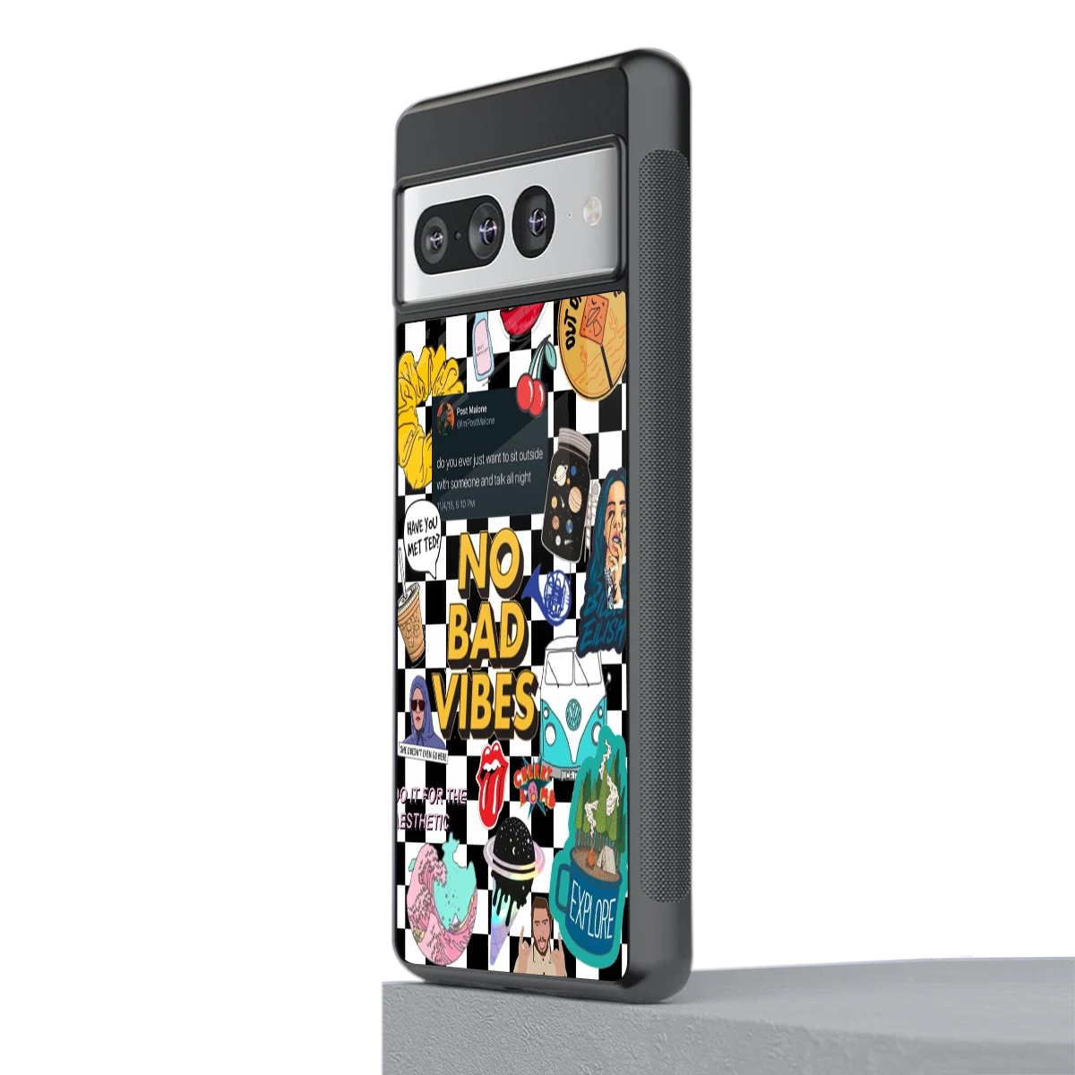 Mood Board stylish phone case for google pixel 7 pro | glossy glass and slim fit