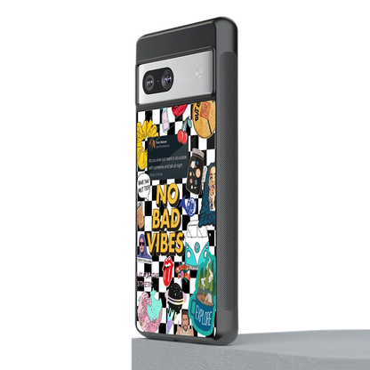 Mood Board stylish phone case for google pixel 7a | glossy glass and slim fit