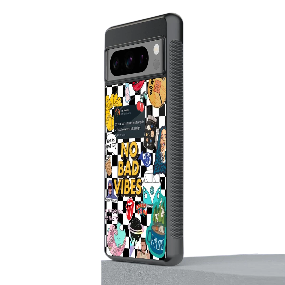 Mood Board stylish phone case for google pixel 8 pro | glossy glass and slim fit